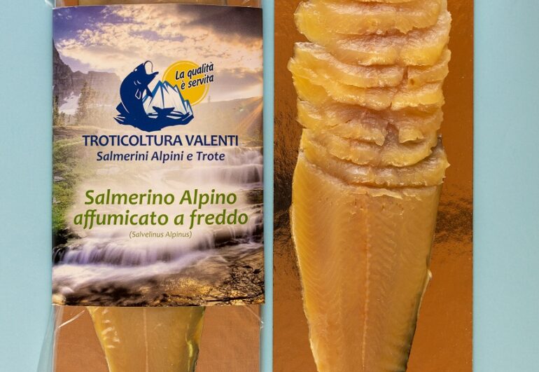Salmerino alpino affumicato a freddo